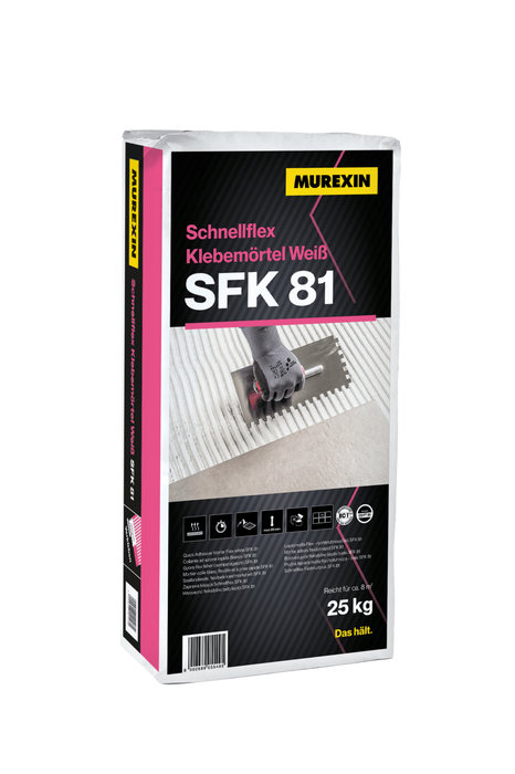 MUREXIN Schnellflex Klebemörtel Weiß SFK 81 / 25kg