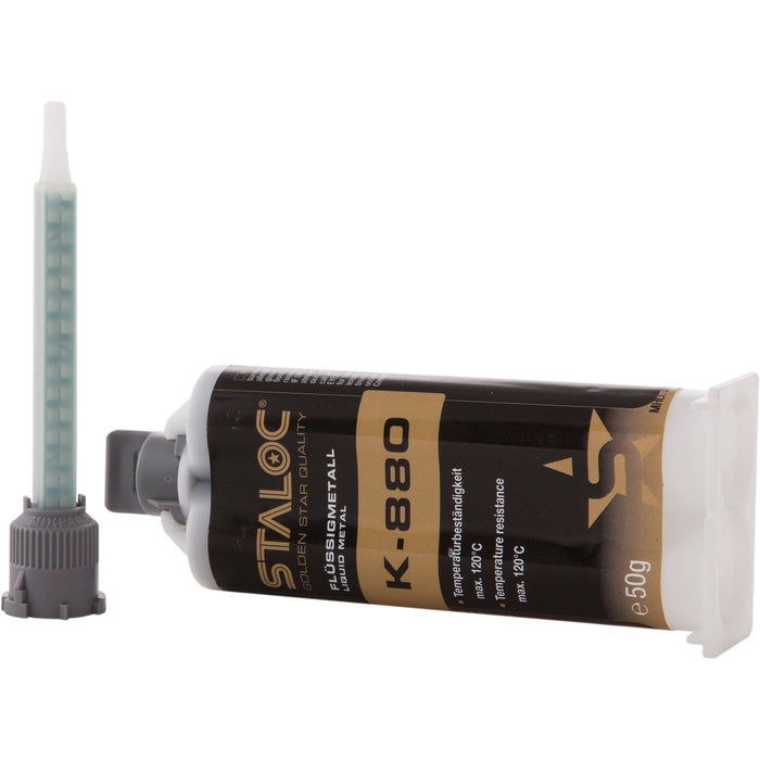STALOC K-880 Flüssigmetall grau, + Mischer