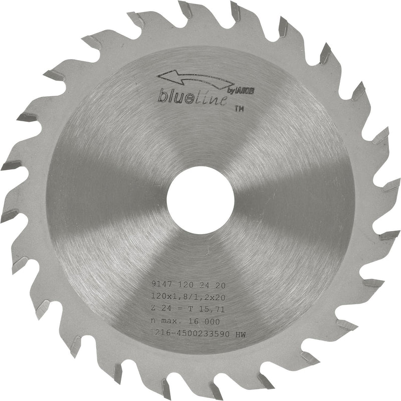 AKE Kreissägeblatt HW ø 120 x 1,2 x 20 mm Z24 Wechselzahn (WZ) positiv