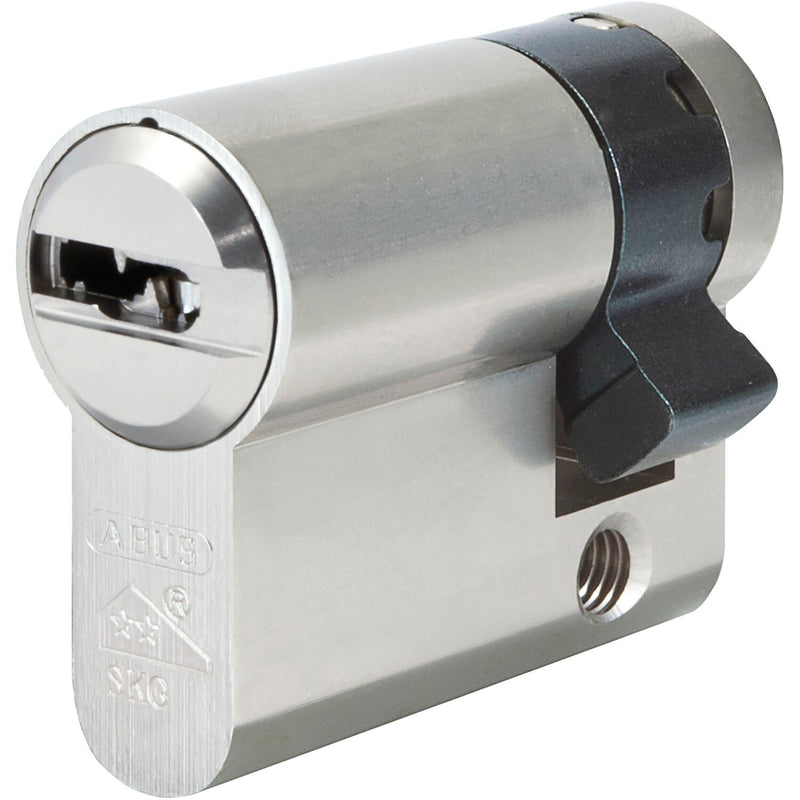 ABUS Einbauhalbzylinder X12R, verschiedensperrend, 55 mm, vernickelt matt