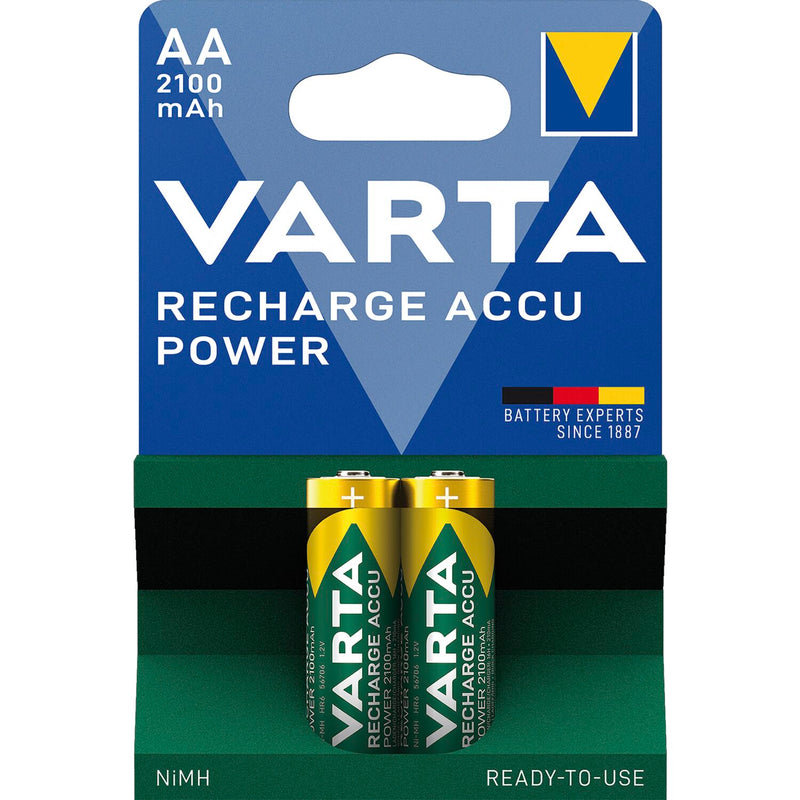 VARTA Batterie Recharge Akku Power HR6 1,2 Volt 2100 mAh (2 St)