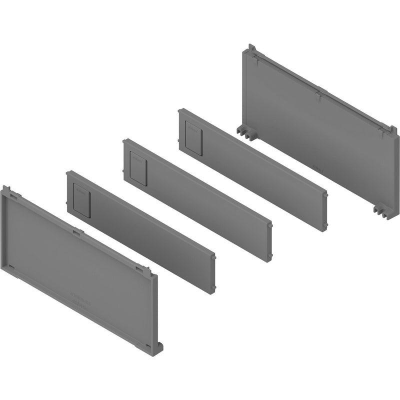 BLUM AMBIA-LINE Flaschenset, B100mm, Kunststoff Indiumgrau matt