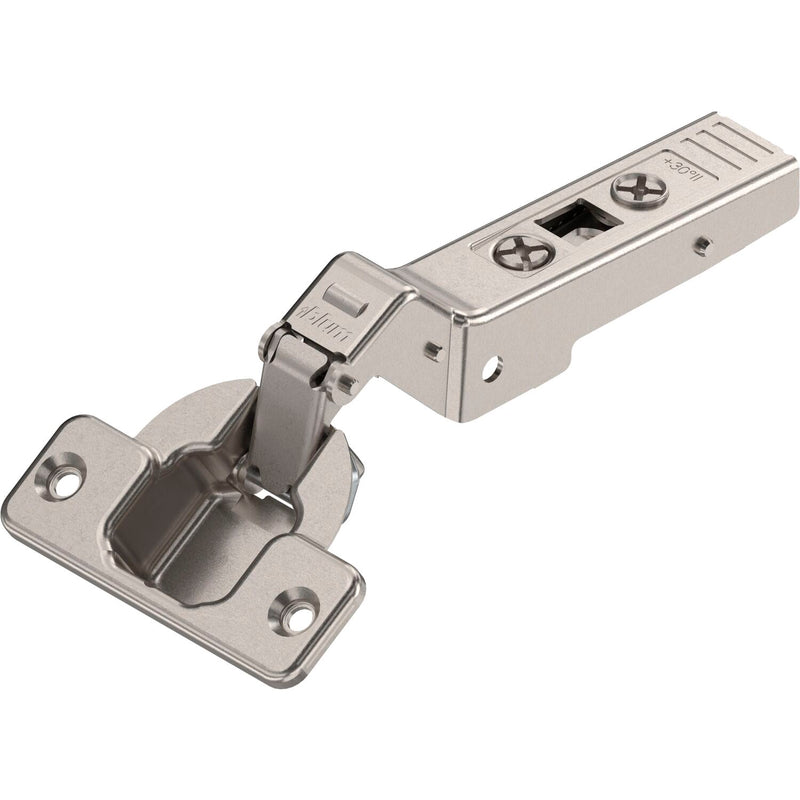 BLUM CLIP top Winkelscharnier 30° II, aufschlagend ohne Feder, Schrauben