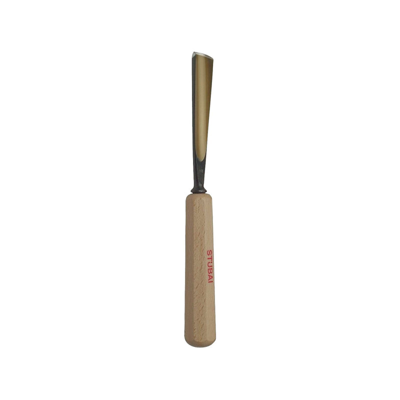 STUBAI Bildhauer-Stechbeitel geschliffen mit Holzheft Form 10 Breite 25 mm