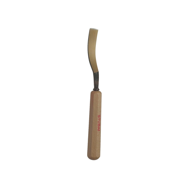 STUBAI Bildhauer-Stechbeitel geschliffen mit Holzheft Form 12 Breite  2 mm