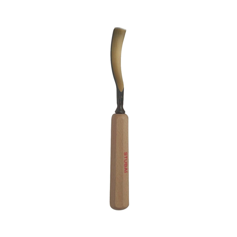 STUBAI Bildhauer-Stechbeitel geschliffen mit Holzheft Form 16 Breite 25 mm