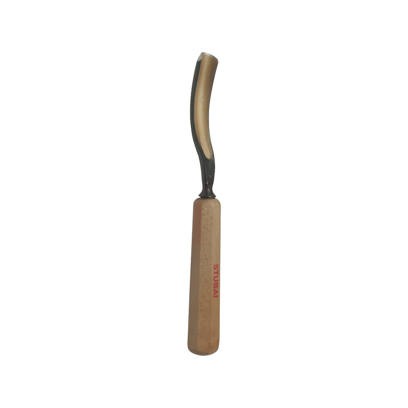 STUBAI Bildhauer-Stechbeitel geschliffen mit Holzheft Form 20 Breite 16 mm