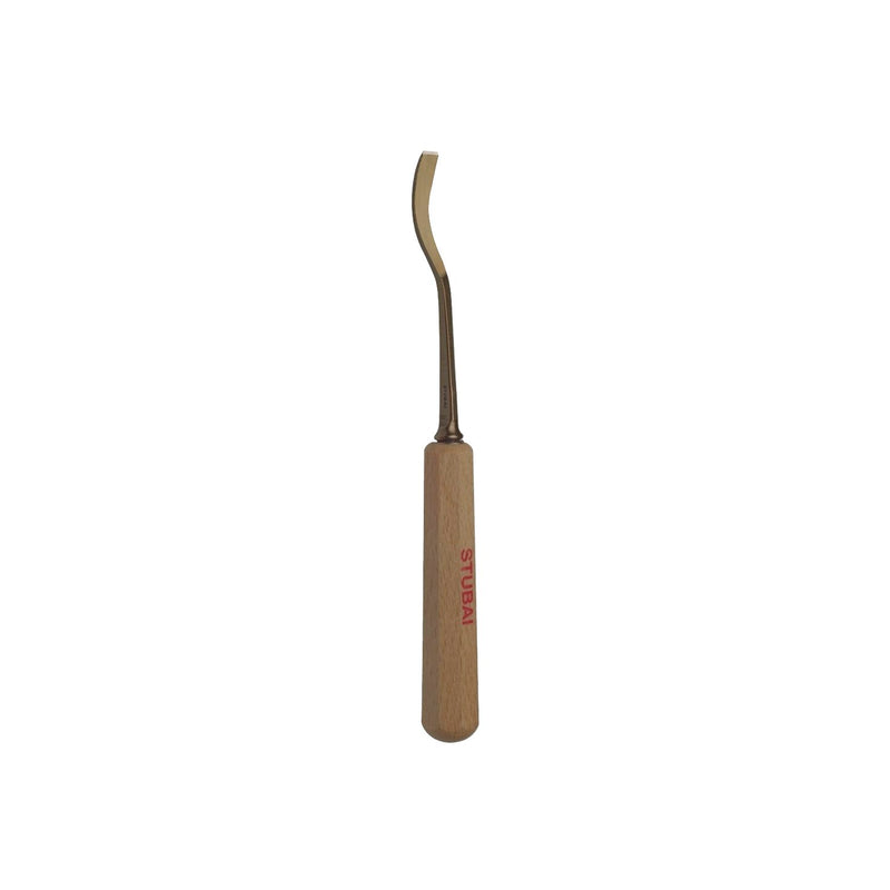 STUBAI Bildhauer-Stechbeitel geschliffen mit Holzheft Form 21 Breite  4 mm