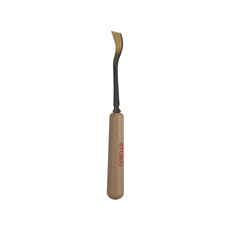STUBAI Bildhauer-Stechbeitel geschliffen mit Holzheft Form 22 Breite  2 mm