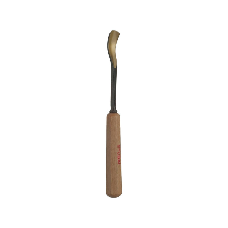 STUBAI Bildhauer-Stechbeitel geschliffen mit Holzheft Form 28 Breite 16 mm