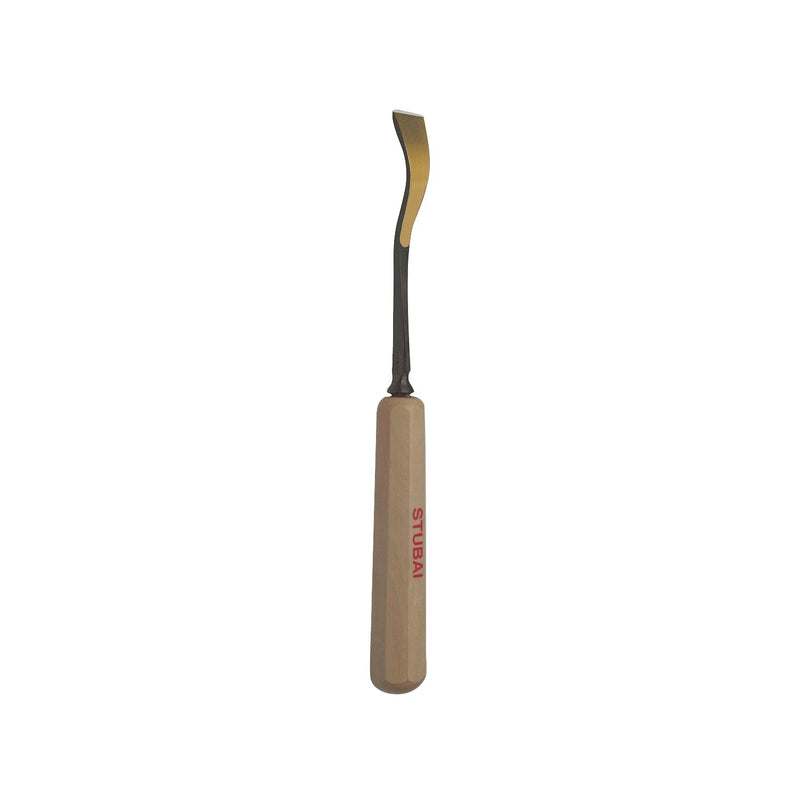 STUBAI Bildhauer-Stechbeitel geschliffen mit Holzheft Form 34 Breite  6 mm