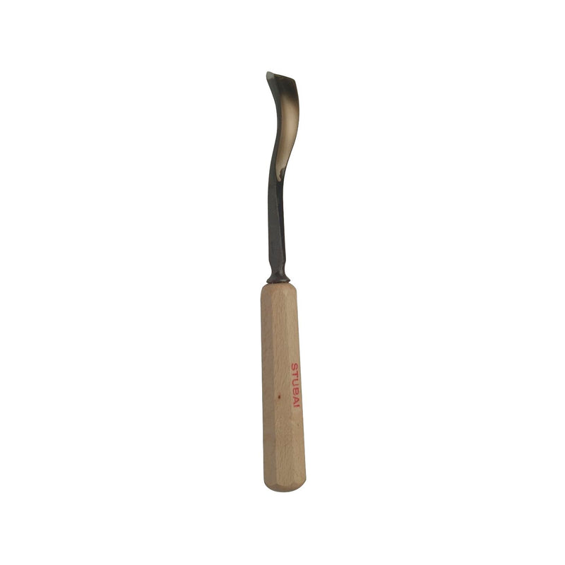 STUBAI Bildhauer-Stechbeitel geschliffen mit Holzheft Form 38 Breite 12 mm