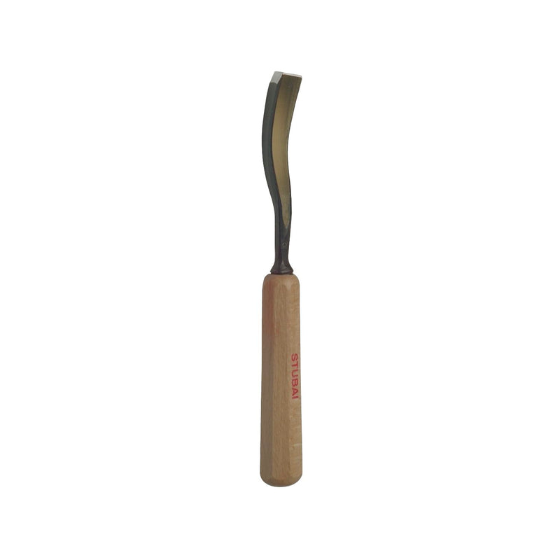 STUBAI Bildhauer-Stechbeitel geschliffen mit Holzheft Form 40 Breite  8 mm