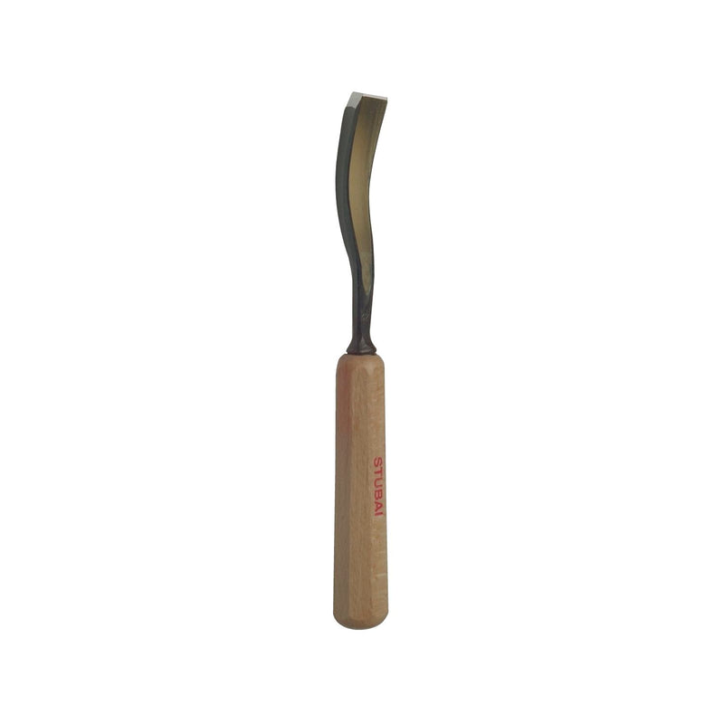 STUBAI Bildhauer-Stechbeitel geschliffen mit Holzheft Form 42 Breite 12 mm