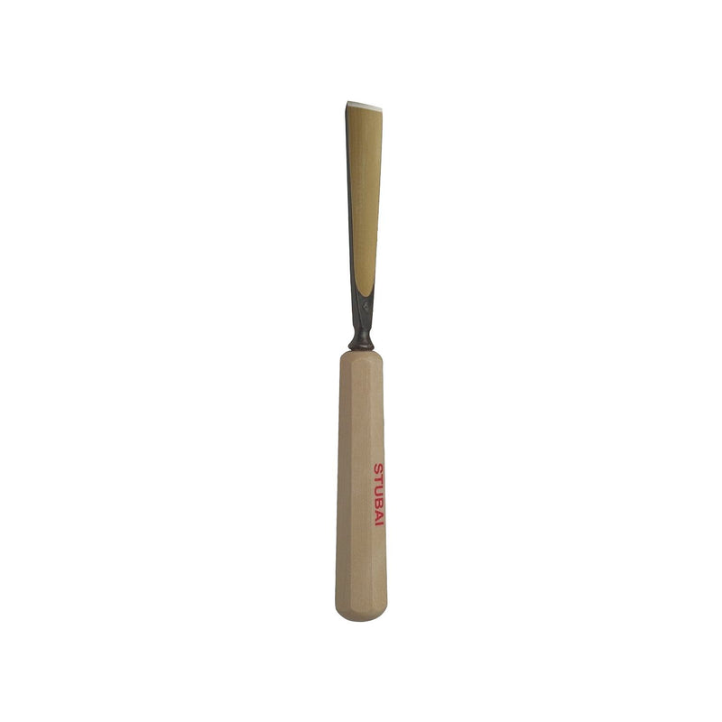 STUBAI Bildhauer-Stechbeitel geschliffen mit Holzheft Form  4 Breite 16 mm