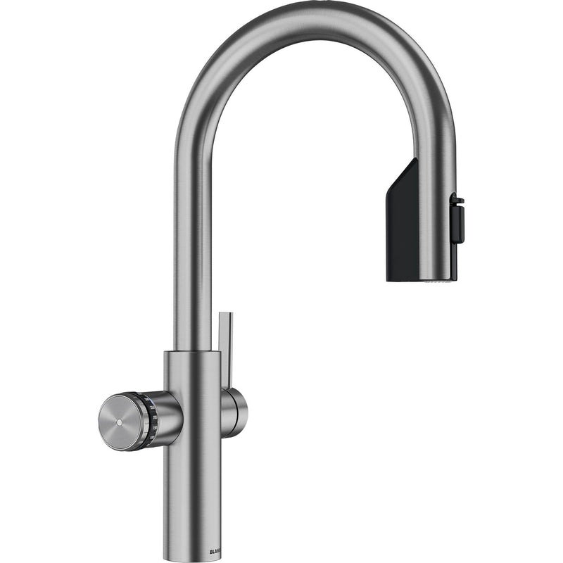 BLANCO Armatur Choice Icona-C Edelstahl gebürstet mit Wasseraufbereitungseinheit