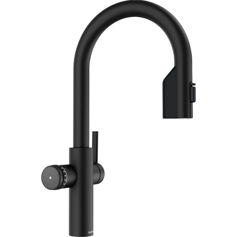 BLANCO Set Armatur Choice Icona-C Schwarz matt mit Wasseraufbereitungseinheit