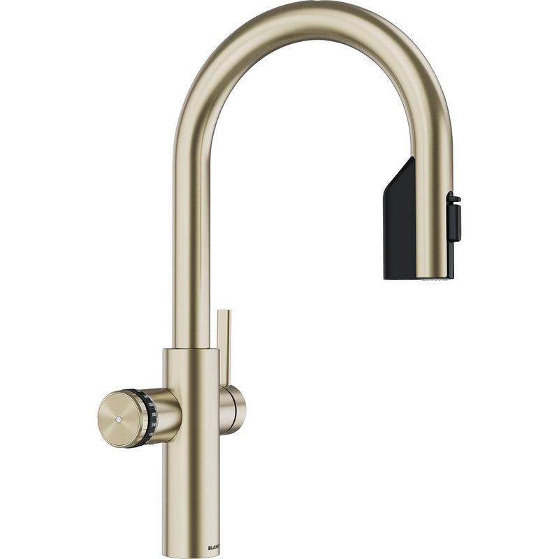 BLANCO Set Armatur Choice Icona-C Satin Gold mit Wasseraufbereitungseinheit