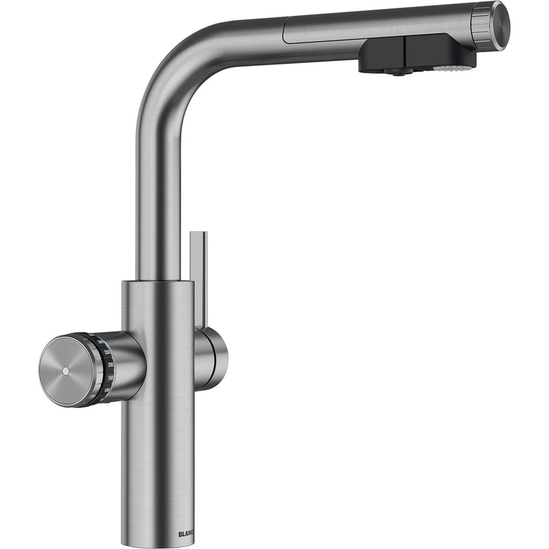 BLANCO Armatur Choice Icona-L Edelstahl gebürstet mit Wasseraufbereitungseinheit