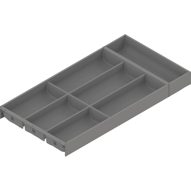 BLUM AMBIA-LINE Besteckeinsatz NL450mm,B300mm, Stahl Indiumgrau