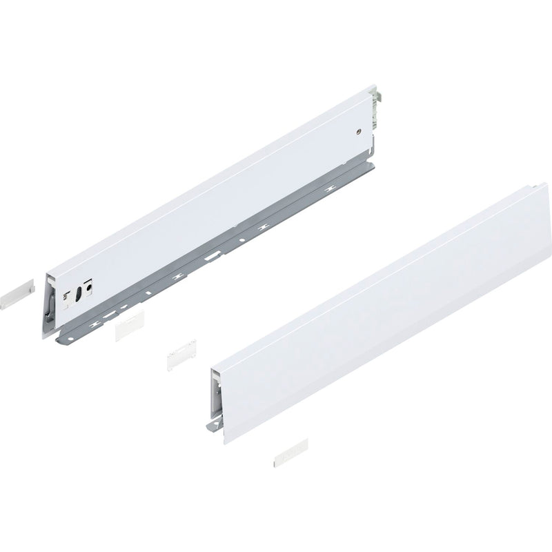 BLUM MERIVOBOX Spülenauszug SET Höhe E-Boxcap BLUMOTION B,40kg,NL 450,Seidenweiß