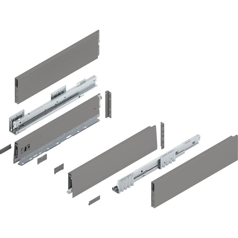 BLUM MERIVOBOX Müllauszug SET Höhe E-Boxcap BLUMOTION B, 70kg, NL 450,Seidenweiß