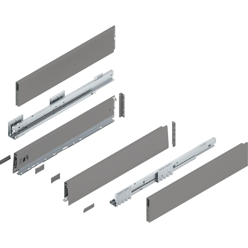 BLUM MERIVOBOX Müllauszug SET Höhe E-Boxcap BLUMOTION B, 70kg, NL 450,Seidenweiß