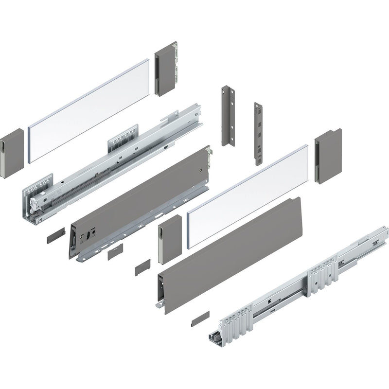 BLUM MERIVOBOX Müllauszug SET Höhe E-Boxcover BLUMOTION B,70kg,NL 450,Seidenweiß