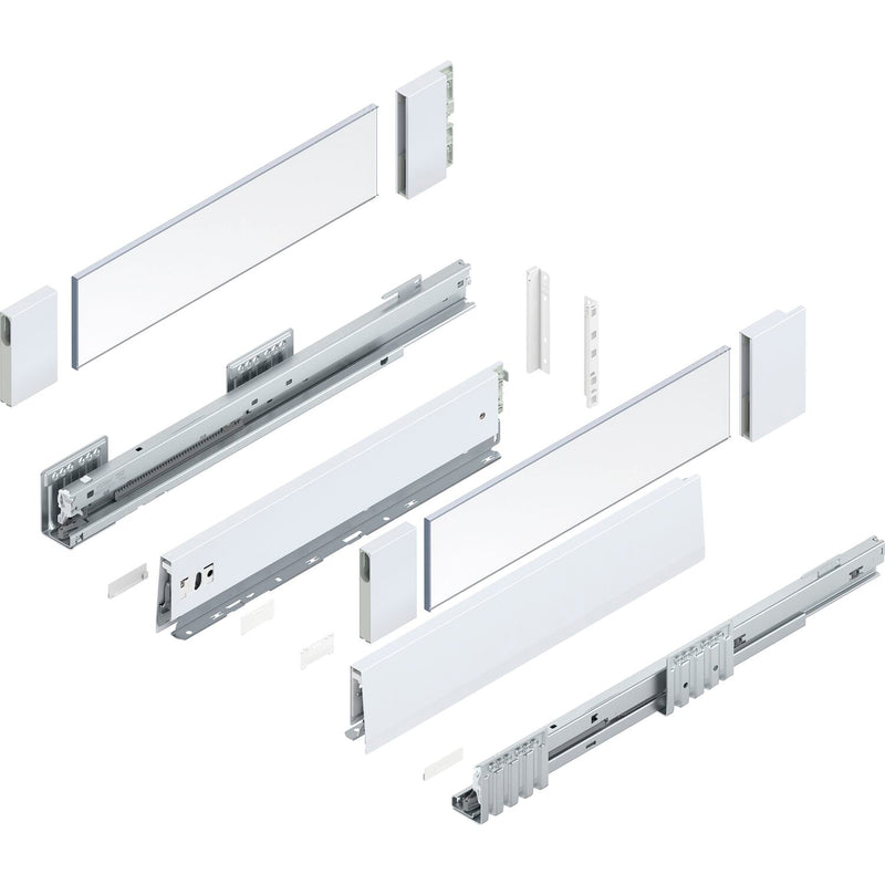 BLUM MERIVOBOX Müllauszug SET Höhe E-Boxcover BLUMOTION B,70kg,NL 450,Seidenweiß