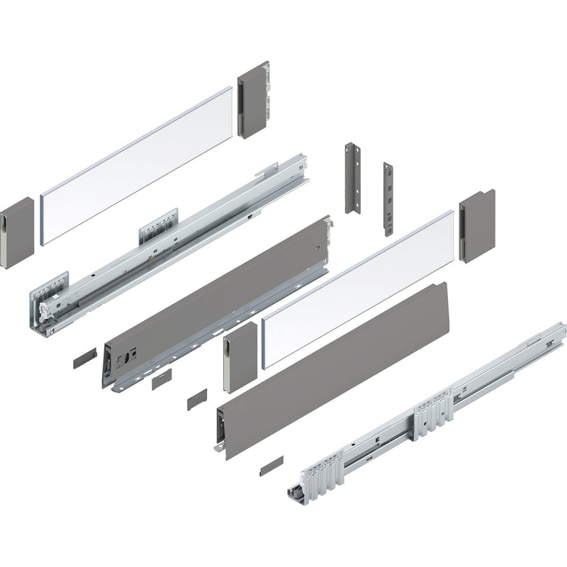 BLUM MERIVOBOX Müllauszug SET Höhe E-Boxcover BLUMOTION B,70kg,NL 450,Seidenweiß