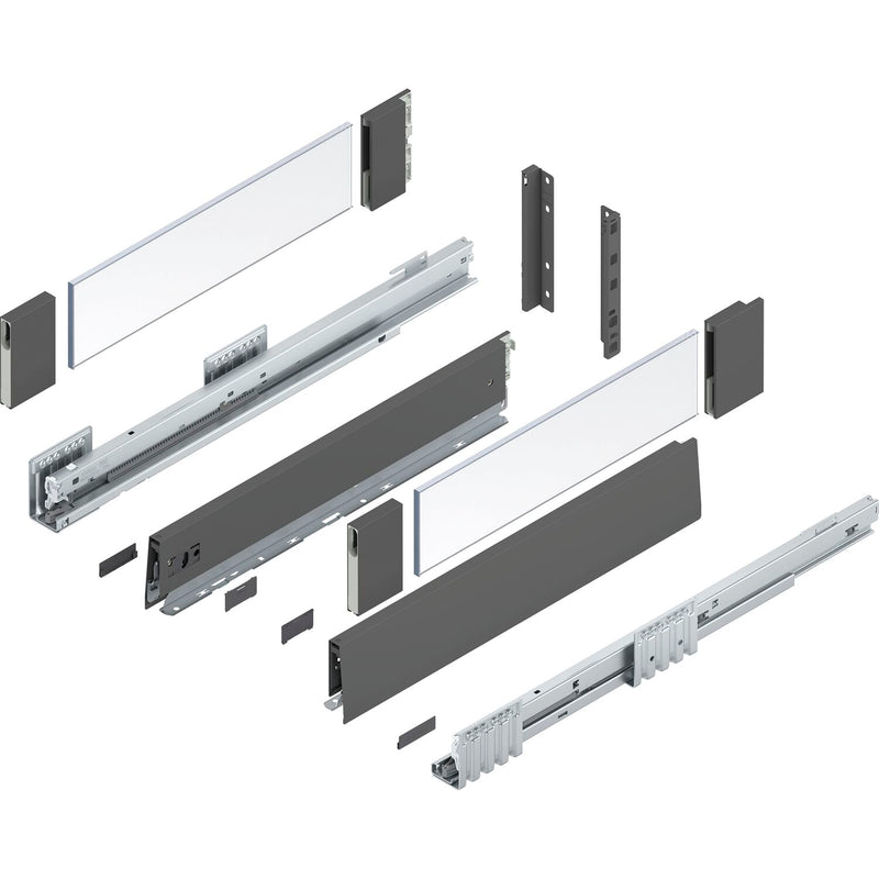 BLUM MERIVOBOX Müllauszug SET Höhe E-Boxcover BLUMOTION B,70kg,NL 450,Seidenweiß