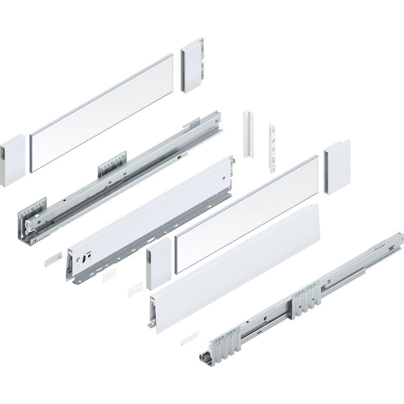 BLUM MERIVOBOX Müllauszug SET Höhe E-Boxcover BLUMOTION B,70kg,NL 450,Seidenweiß