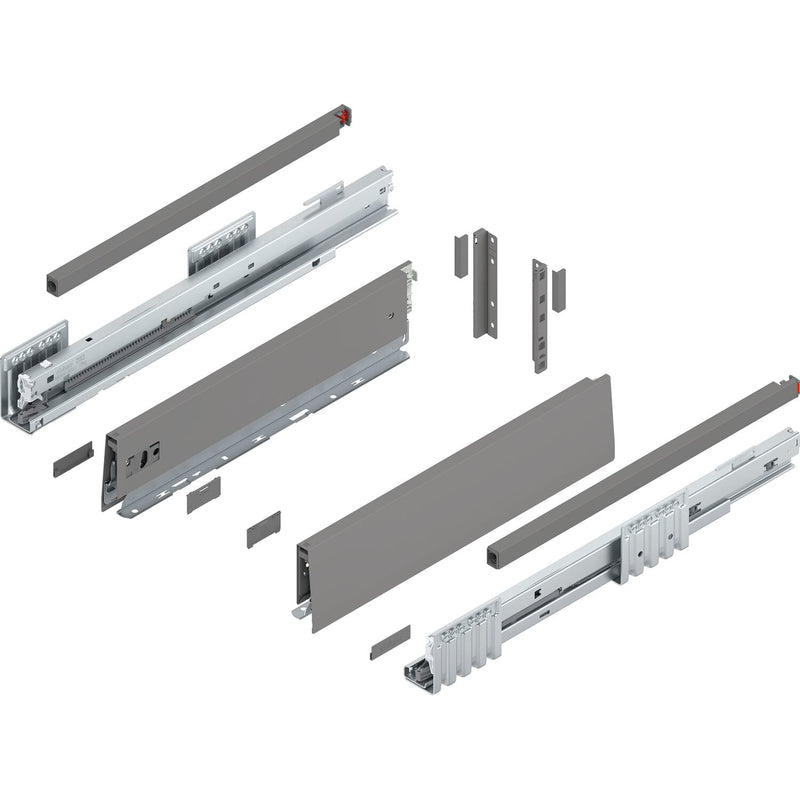 BLUM MERIVOBOX Müllauszug SET Höhe E-Reling, BLUMOTION B, 70kg,NL 450,Seidenweiß