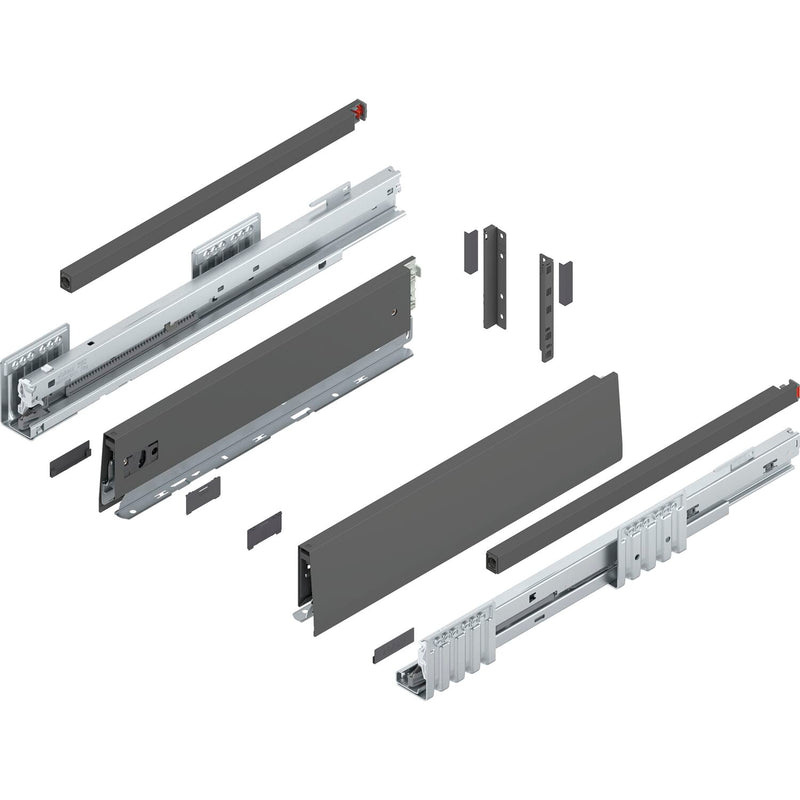 BLUM MERIVOBOX Müllauszug SET Höhe E-Reling, BLUMOTION B, 70kg,NL 450,Seidenweiß