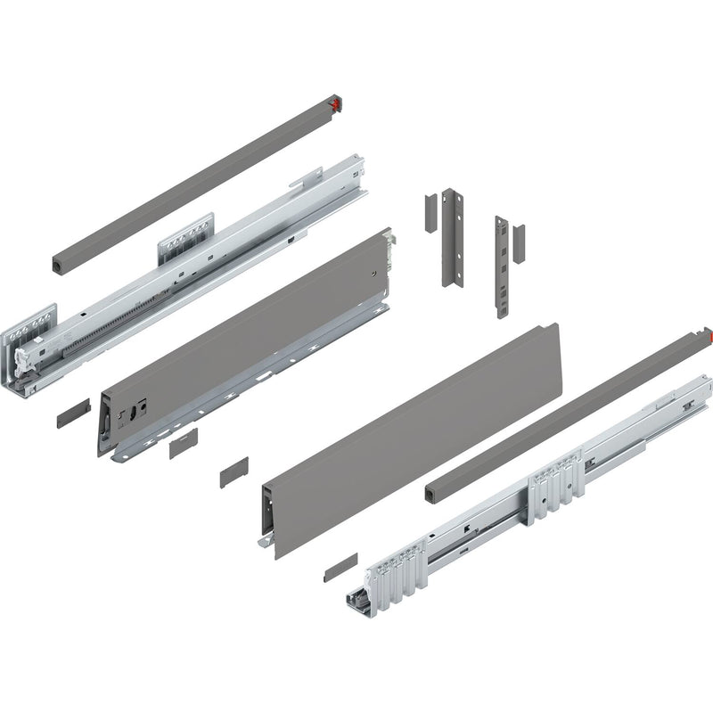 BLUM MERIVOBOX Müllauszug SET Höhe E-Reling, BLUMOTION B, 70kg,NL 450,Seidenweiß