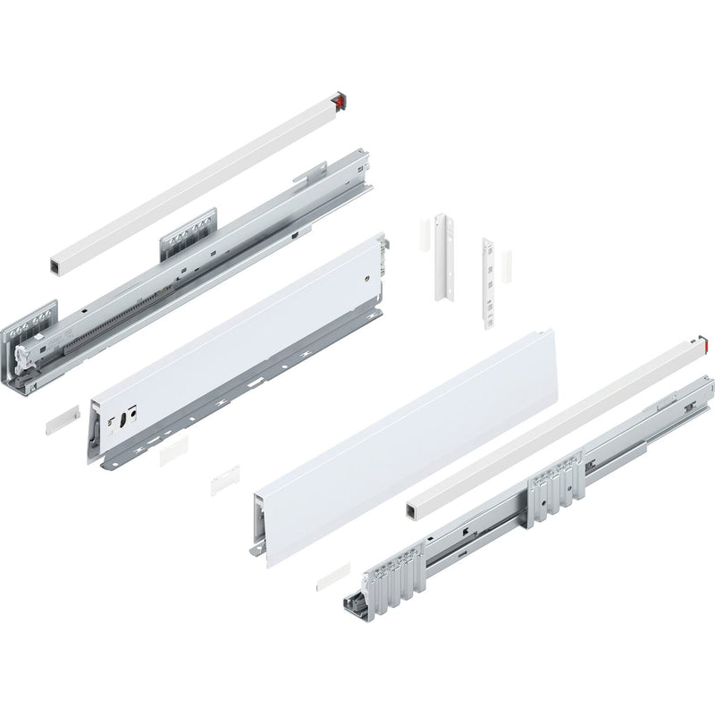 BLUM MERIVOBOX Müllauszug SET Höhe E-Reling, BLUMOTION B, 70kg,NL 450,Seidenweiß