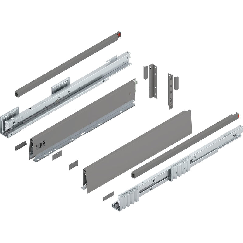 BLUM MERIVOBOX Müllauszug SET Höhe E-Reling, BLUMOTION B, 70kg,NL 450,Seidenweiß