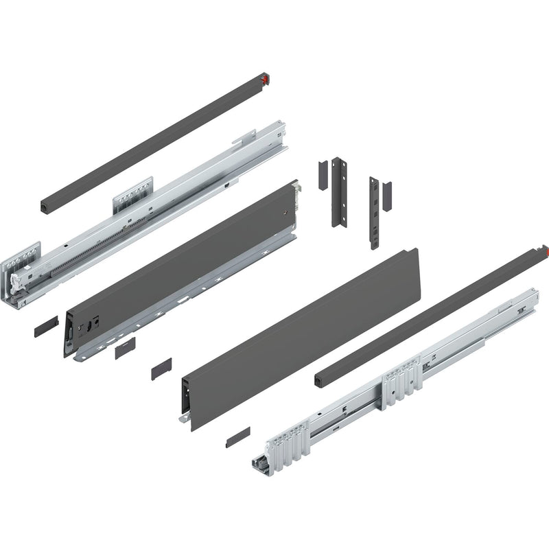 BLUM MERIVOBOX Müllauszug SET Höhe E-Reling, BLUMOTION B, 70kg,NL 450,Seidenweiß