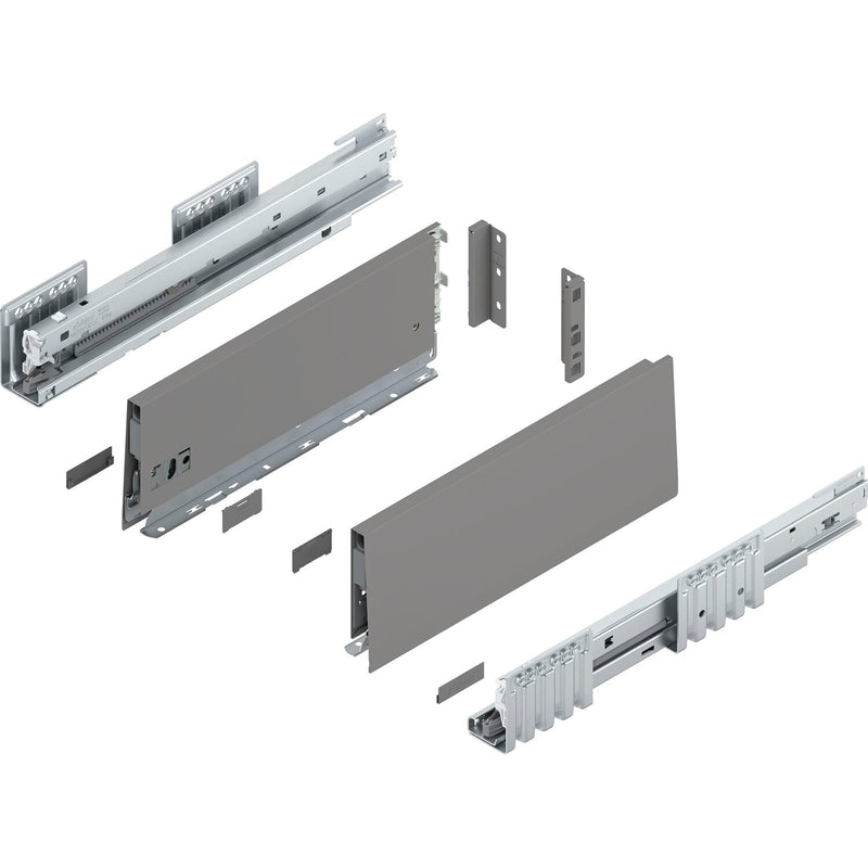 BLUM MERIVOBOX SET Höhe K, BLUMOTION B, 40kg, NL 300, Seidenweiß