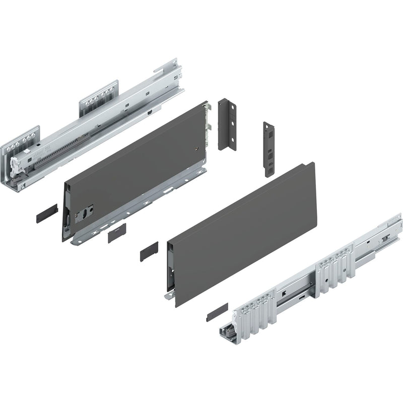 BLUM MERIVOBOX SET Höhe K, BLUMOTION B, 40kg, NL 300, Seidenweiß