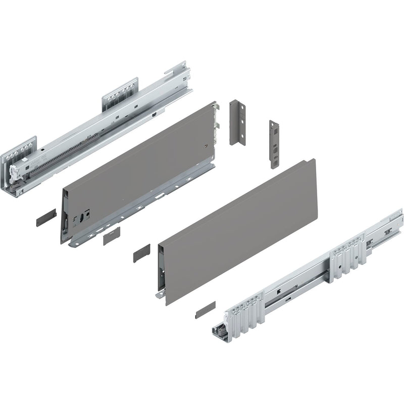 BLUM MERIVOBOX SET Höhe K, BLUMOTION B, 40kg, NL 300, Seidenweiß