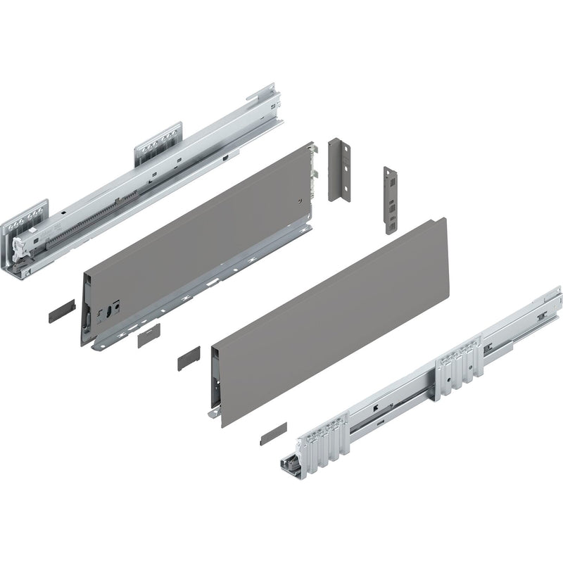 BLUM MERIVOBOX SET Höhe K, BLUMOTION B, 40kg, NL 300, Seidenweiß
