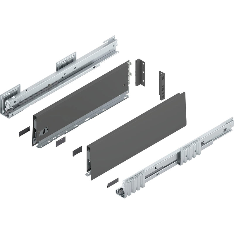 BLUM MERIVOBOX SET Höhe K, BLUMOTION B, 40kg, NL 300, Seidenweiß
