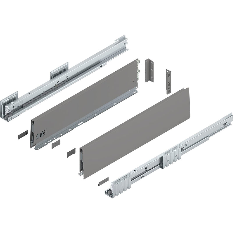 BLUM MERIVOBOX SET Höhe K, BLUMOTION B, 40kg, NL 300, Seidenweiß