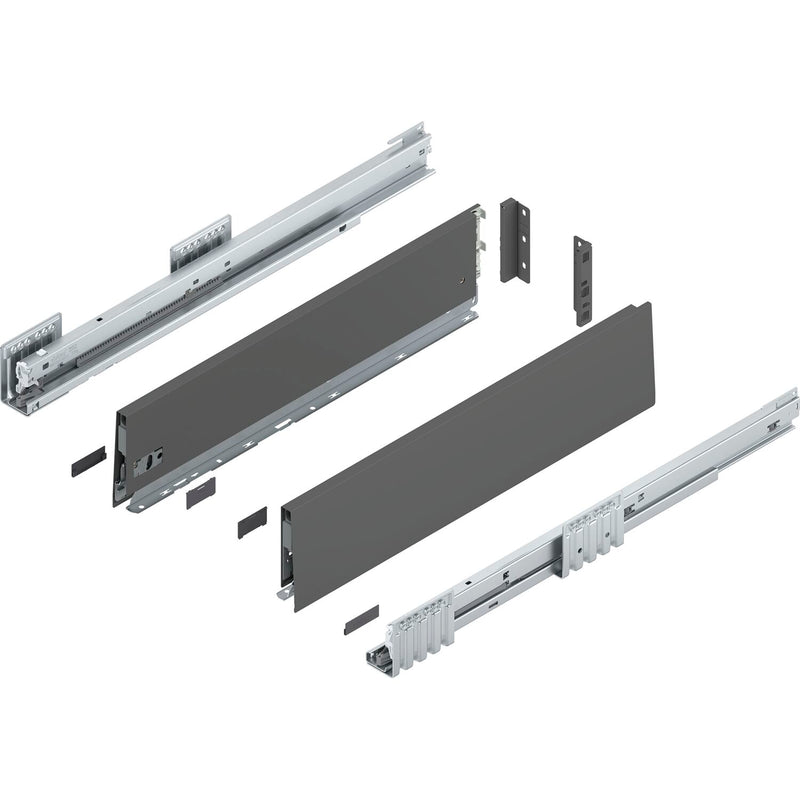 BLUM MERIVOBOX SET Höhe K, BLUMOTION B, 40kg, NL 300, Seidenweiß