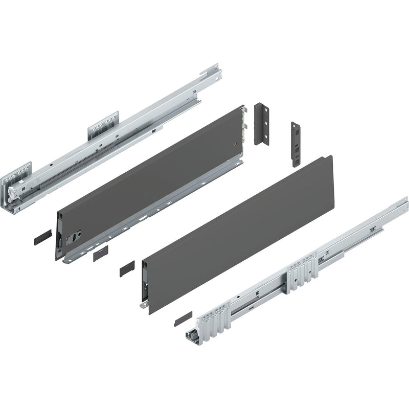 BLUM MERIVOBOX SET Höhe K, BLUMOTION B, 40kg, NL 300, Seidenweiß