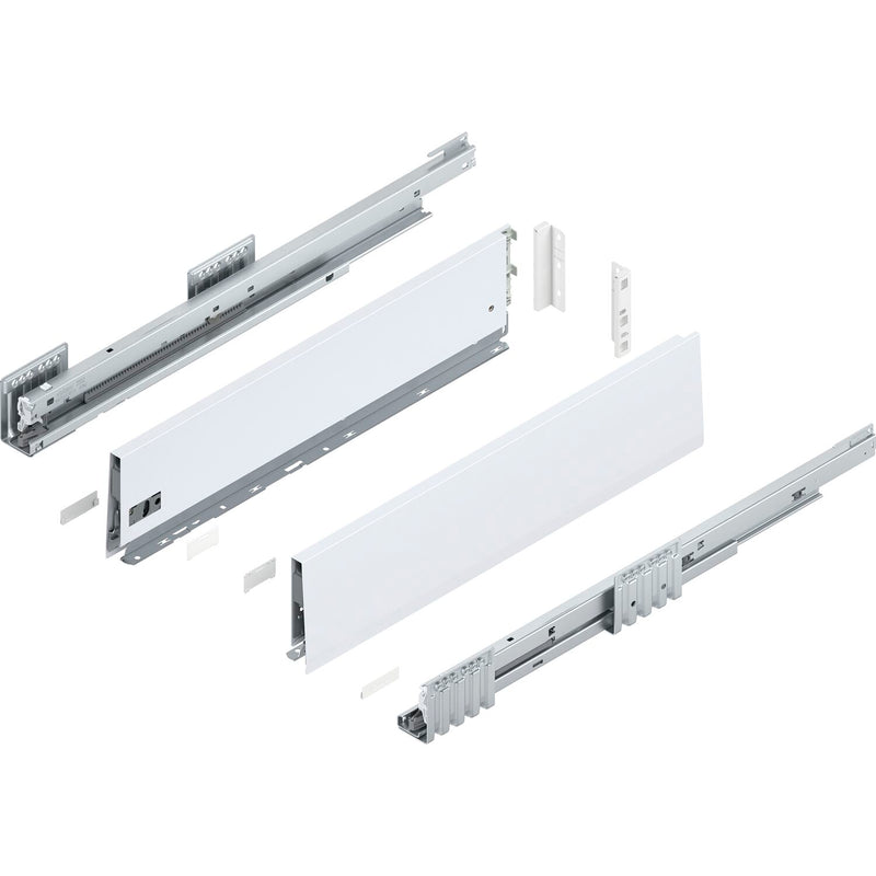 BLUM MERIVOBOX SET Höhe K, BLUMOTION B, 40kg, NL 300, Seidenweiß
