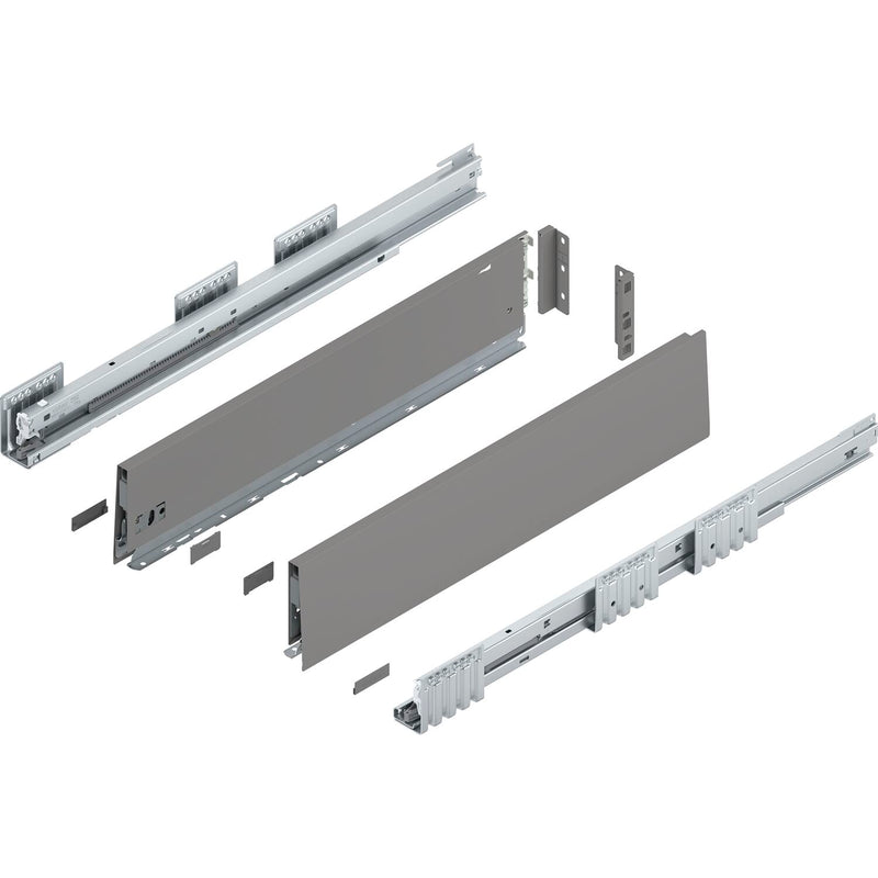 BLUM MERIVOBOX SET Höhe K, BLUMOTION B, 40kg, NL 300, Seidenweiß
