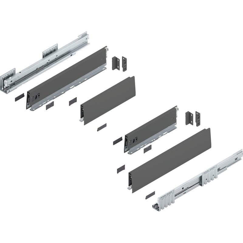 BLUM MERIVOBOX Spülenauszug SET Höhe M, BLUMOTION B, 40kg, NL 450, Seidenweiß