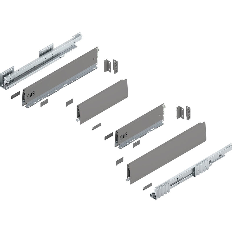 BLUM MERIVOBOX Spülenauszug SET Höhe M, BLUMOTION B, 40kg, NL 450, Seidenweiß